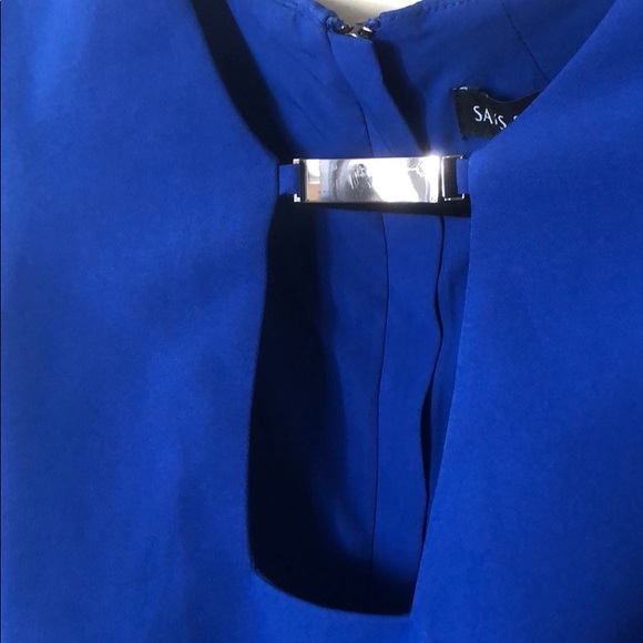 Saks Fifth Ave Blue cocktail/work dress - Picture 3 of 3